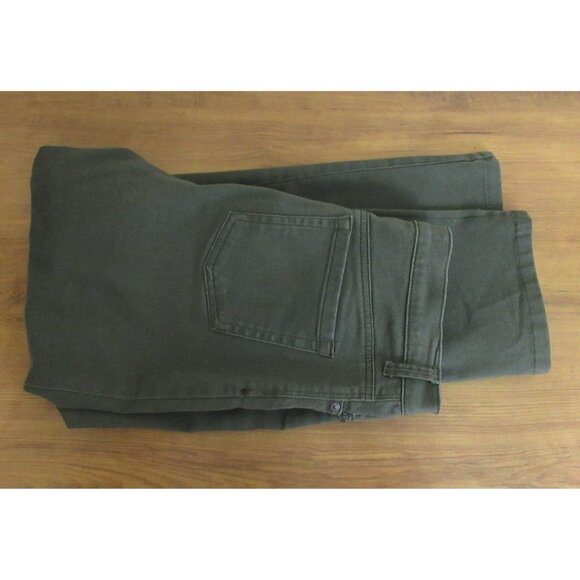 Gloria Vanderbilt Amanda 5-Pocket Jeans Sz 10 Petite Green Straight Leg Stretch - Picture 7 of 7